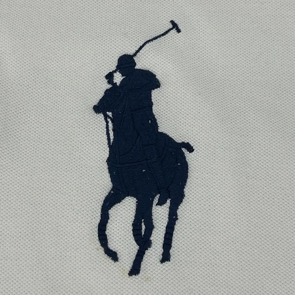 Polo Ralph Lauren Rugby Short‎ Men's XLT Tall White Polo Big Pony #3 Preppy